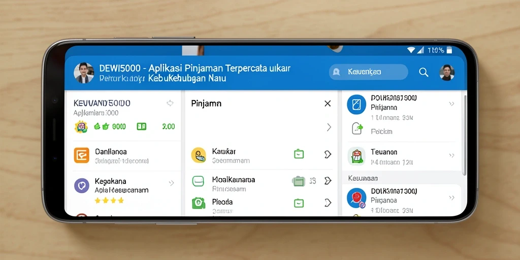 Antarmuka DEWI5000 yang sederhana dan mudah digunakan.