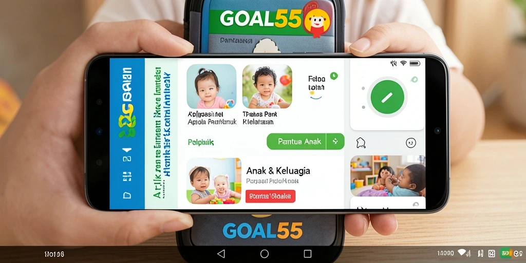 Tampilan antarmuka utama GOAL55 yang user-friendly.