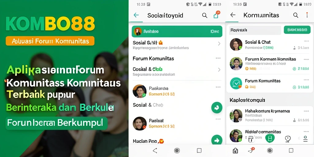 Antarmuka pengguna KOMBO88 yang ramah komunitas.