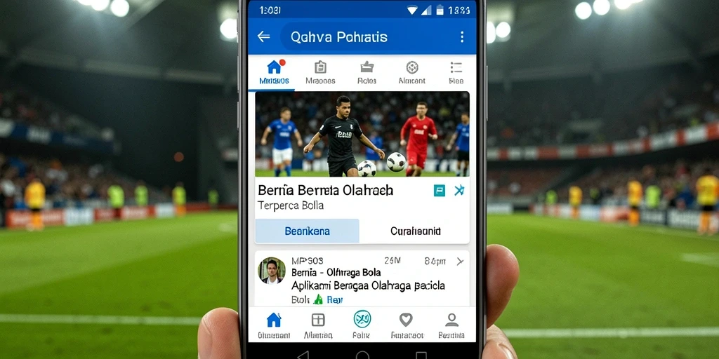 Tampilan antarmuka MPO303 yang menarik dan informatif tentang olahraga bola.
