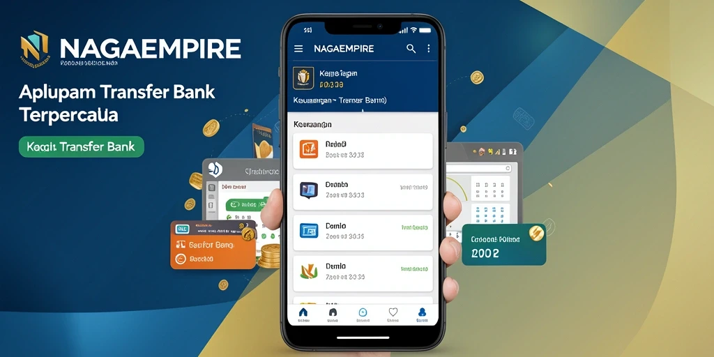 Tampilan antarmuka NAGAEMPIRE yang user-friendly untuk transfer bank.