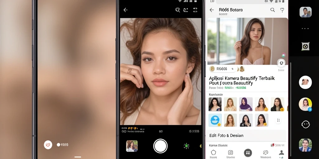 Antarmuka RR666 yang sederhana dan menarik untuk Kamera Beautify.