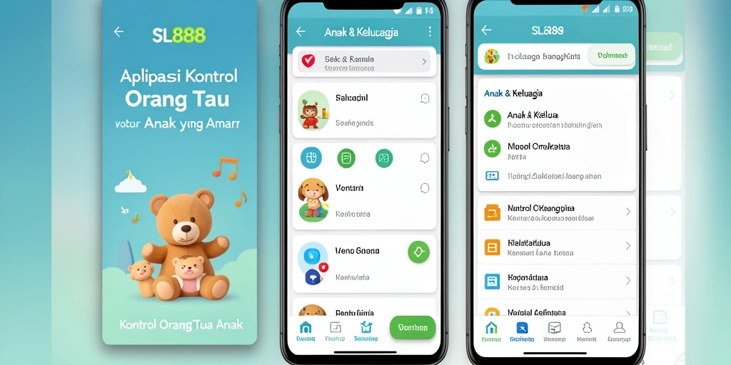 Antarmuka user-friendly aplikasi SL888 untuk kontrol orang tua.